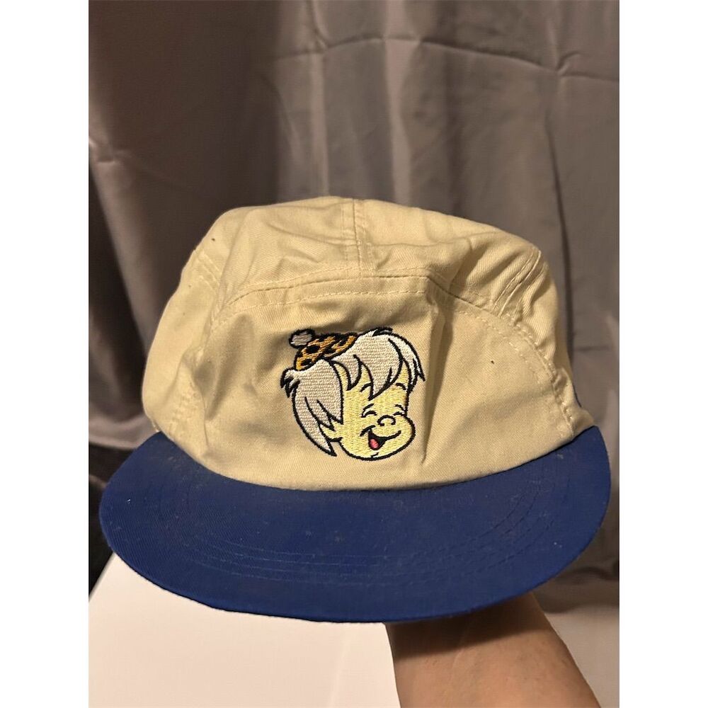 Vintage 1994 Bamm-Bamm Flintstones Cap Beige Unisex Adults Hat